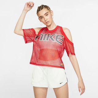 Nike Mesh Cold- Shoulder Top