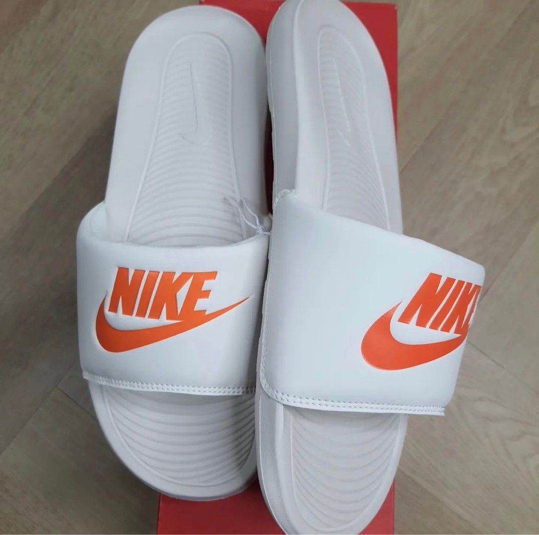 Nike Victory One Slide White Orange Size 41