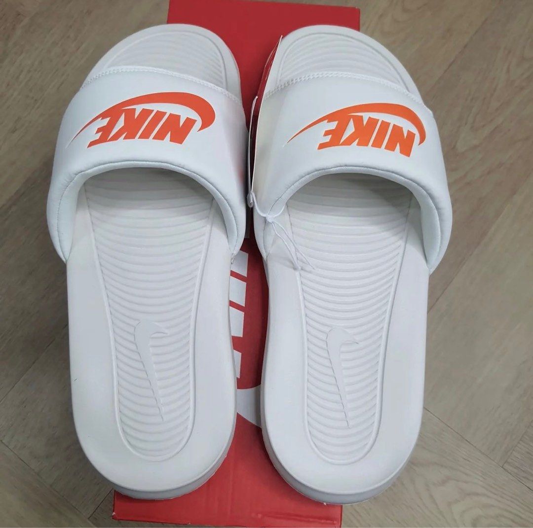 Nike Victory One Slide White Orange Size 41
