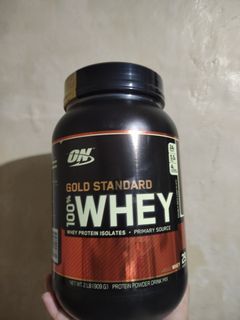 Optimum Nutrition (ON) whey protein supplement