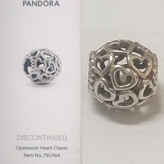 Pandora openwork heart charm