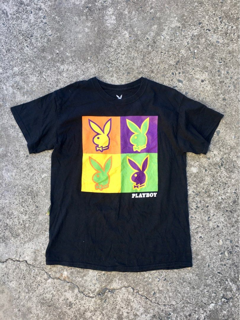 Playboy Square Neon Tee Men s Fashion Tops Sets Tshirts Polo Shirts on Carousell