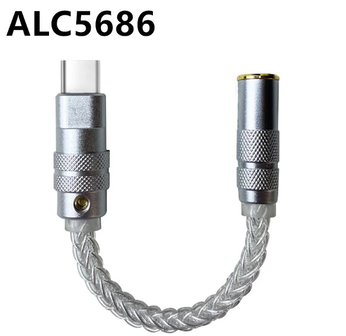 RealTek ALC5686 USB Type C Earbuds DAC Apple Dongle Headphone Amp with 2.5mm Output SNR124dB PCM 32bit 384kHz For Android Windows Audio Portable Audio Accessories on Carousell