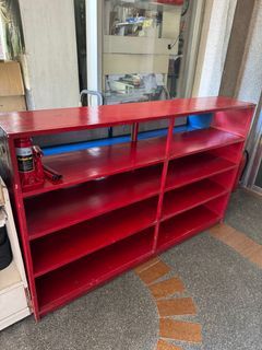 Red Shoe Cabinet