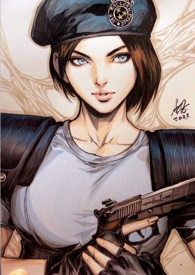 Resident Evil Jill Valentine Poster Hobbies Toys Collectibles