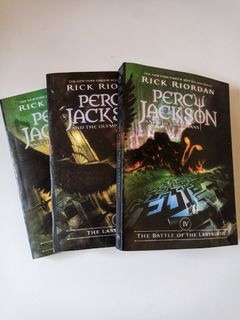 RICK RIORDAN Percy Jackson And The Olympians Books 3-5 High Quality Reprint