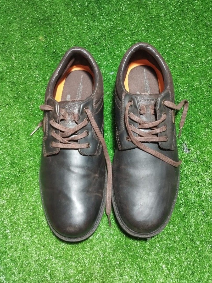ROCKPORT Pantofel Leather Orii size 44, Fesyen Pria, Sepatu
