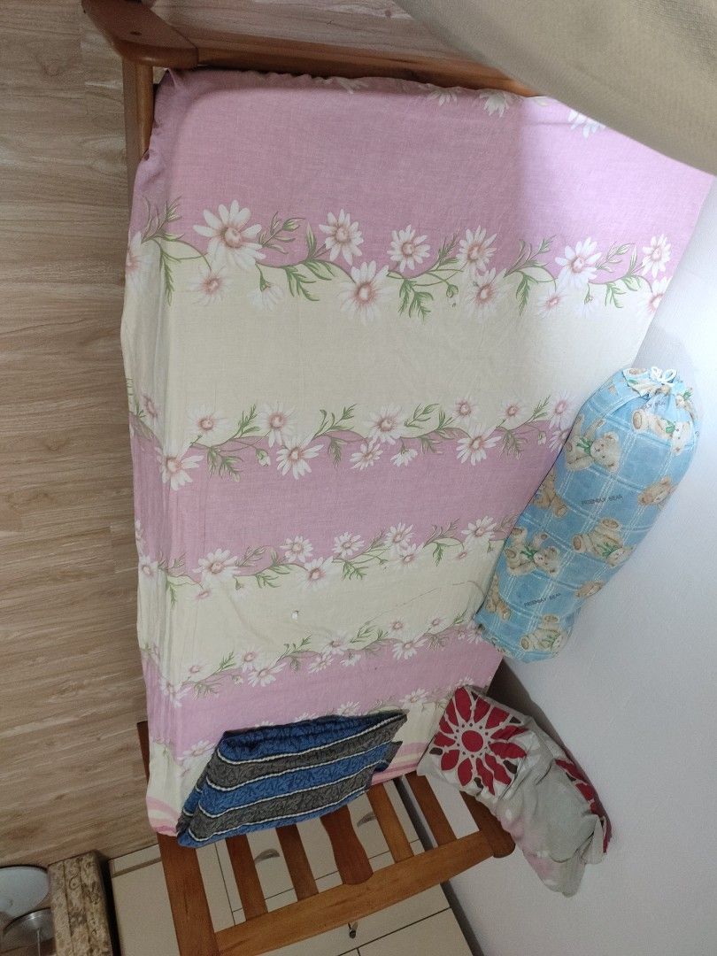 Single Bed Frame (Category: Bed Frames & Mattresses) located in Singapore. Submitted by Peacefulguy (Listing ID 1295775445, Image 3). Description: wooden solid single bed for sale.