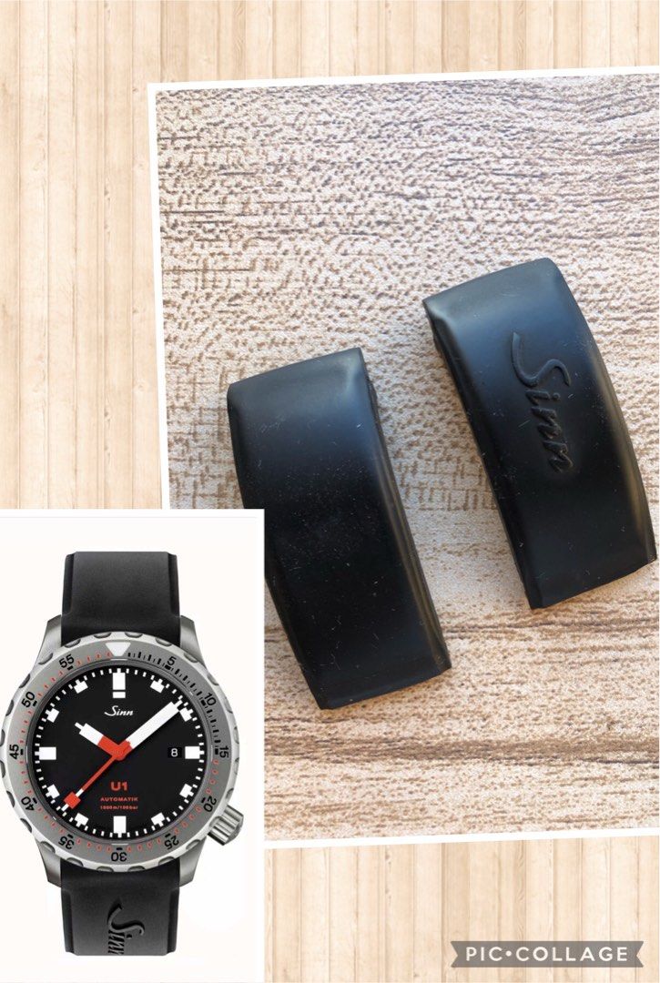 Sinn silicone rubber strap 22mm can use for Damasko Seiko Zelos Orient Men s Fashion Watches Accessories Watches on Carousell