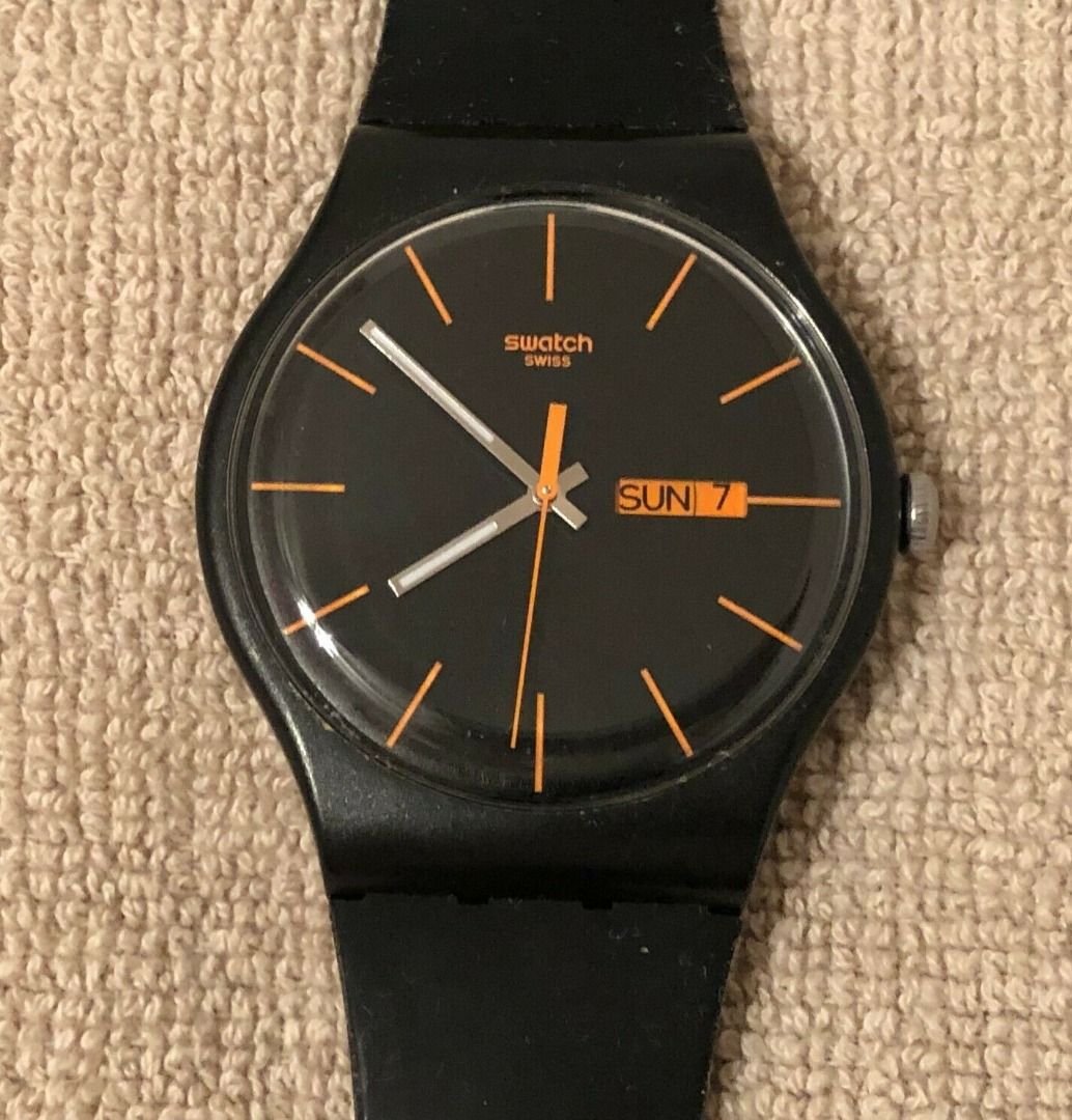 Swatch rebel black clearance