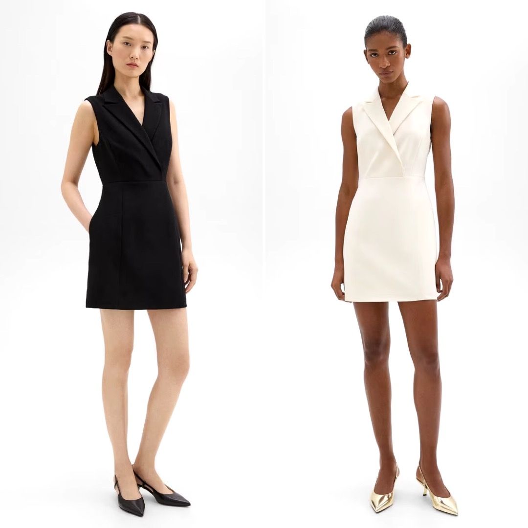 Theory peak lapels blazer mini dress in 2 colours