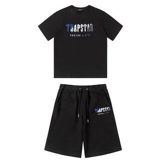 Trapstar Shirt + Short (2) -Blue/White/Black
