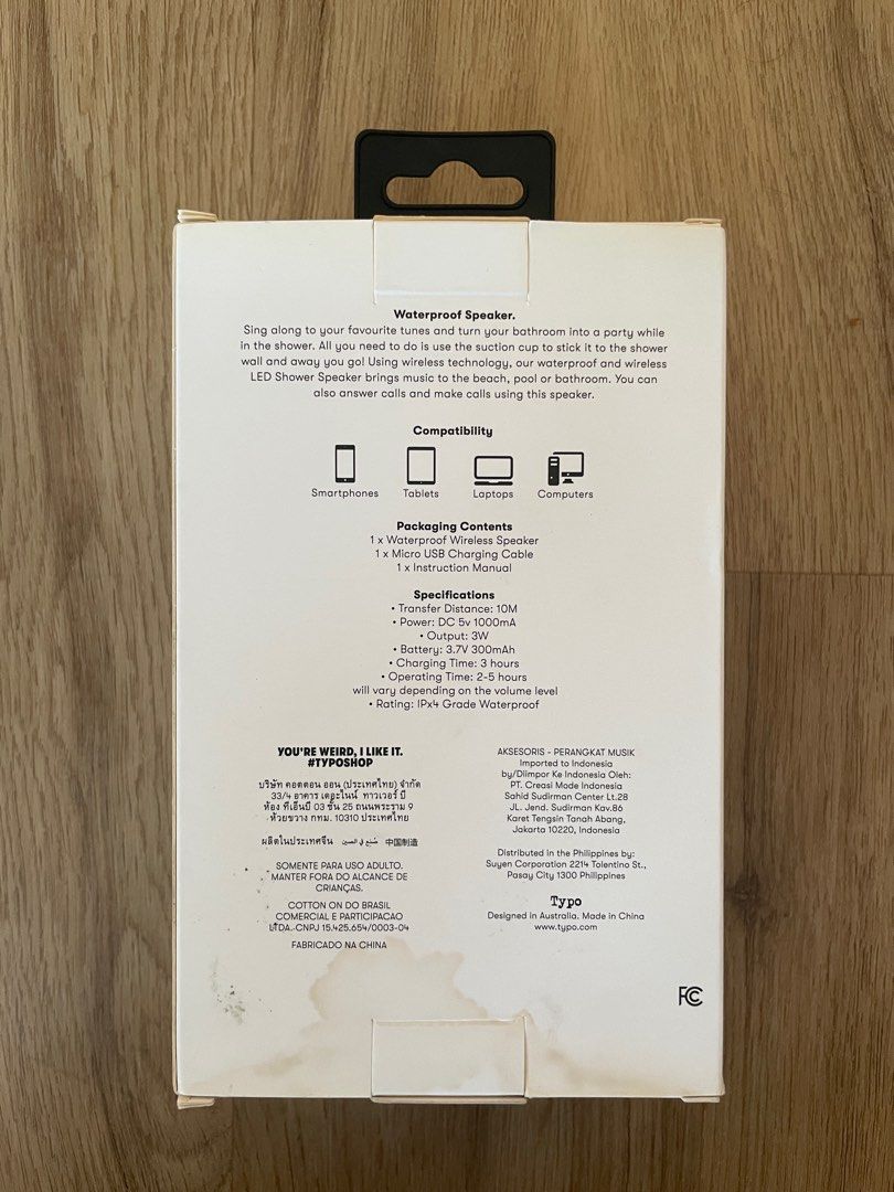 Typo Portable Shower Speaker, Audio, Portable Music Players on