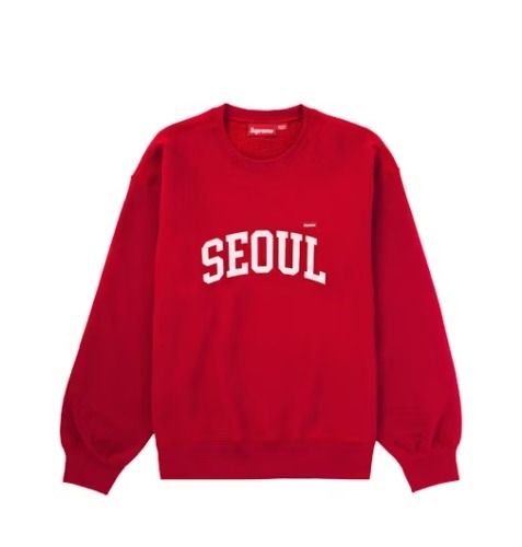 [US L] Supreme Seoul Shop Small Box Crewneck - Shop Exclusive Limited  Edition