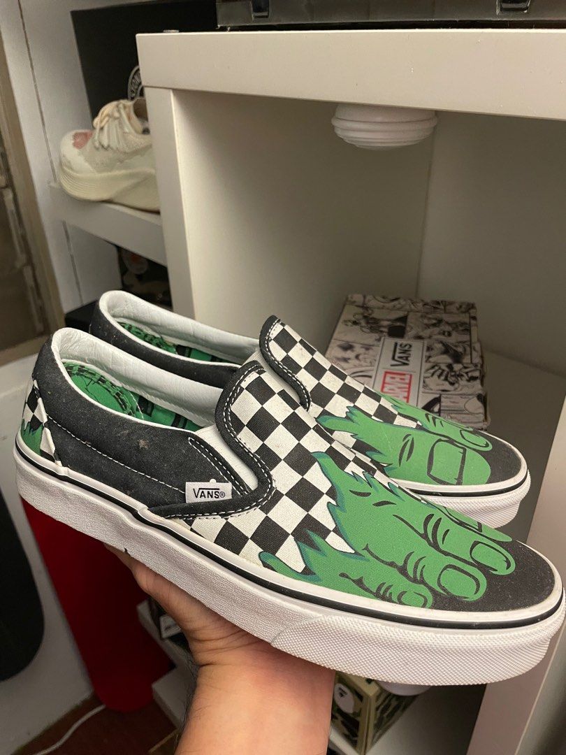 Marvel slip on vans hot sale