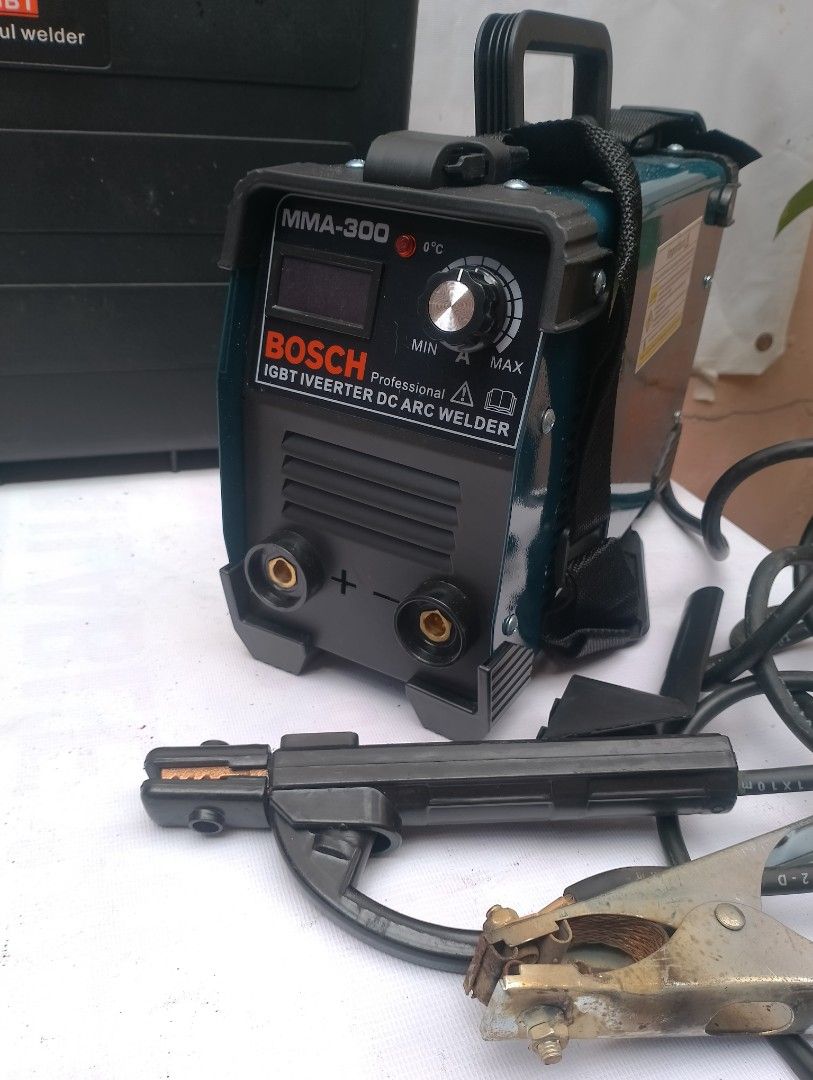 Welding machine portable (Category: Construction Tools & Equipment) located in Quezon City. Submitted by mrrightgeneralmerchandise (Listing ID 1295739018, Image 3). Description: bosch brand excellent condition excellent and accuracy welding rod burning excellency weld free : weld rod anti uv ray glass n mask guiguinto,bulacan sta rita 09182798886.
