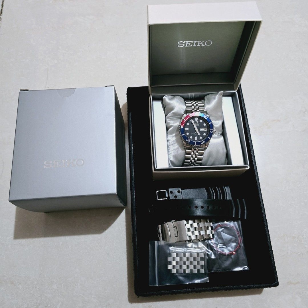 WITH FREEBIES Seiko Submariner 7S26 0040 mod pack SKX033J or SKX031J Men s Fashion Watches Accessories Watches on Carousell