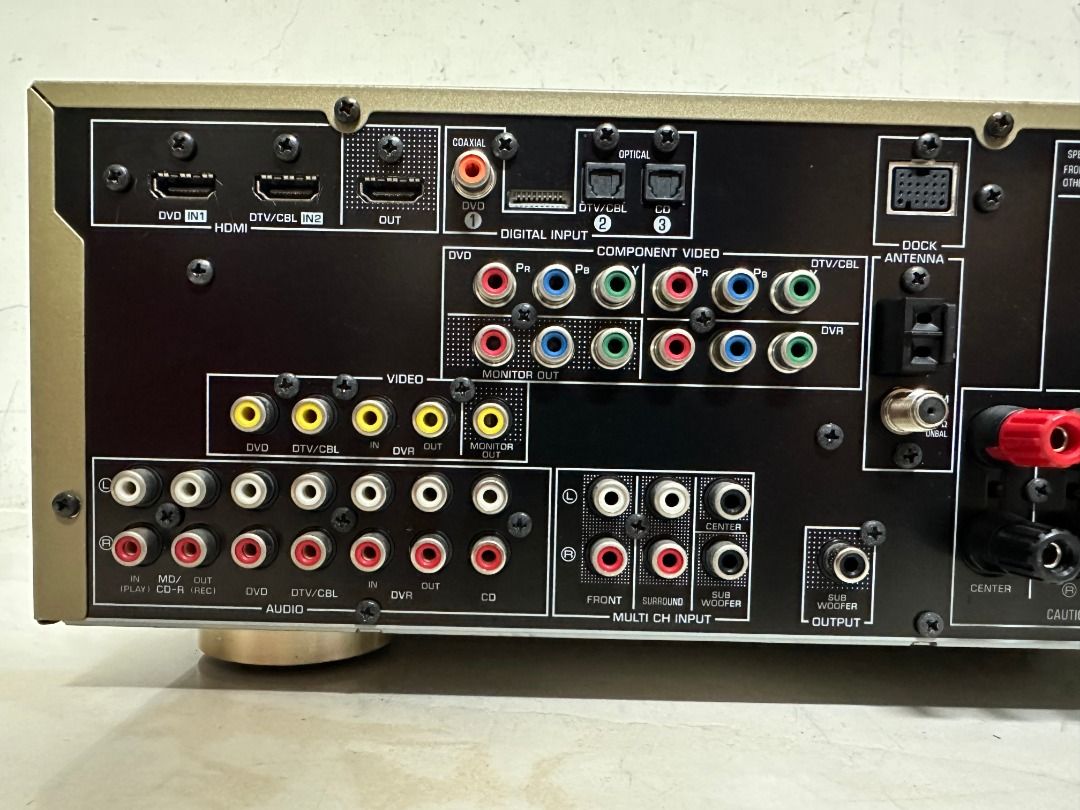 YAMAHA RX V463 收音/AV環繞擴大機 家庭劇院 5.1聲道 HDMI/ 有全新副廠代用遙控器, 耳機及錄音音訊設備, 音樂播放