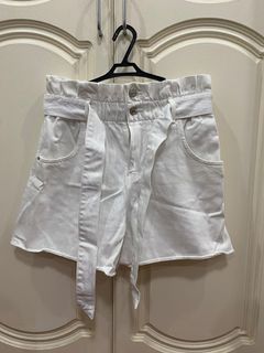Zara White Jean Shorts