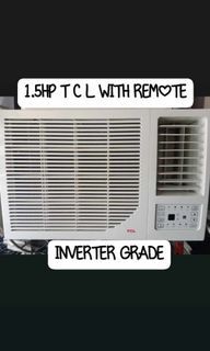 2NDHAND AIRCON 1.5HP TCL WITH REMOTE INVERTER GRADE ENERGY SAVER