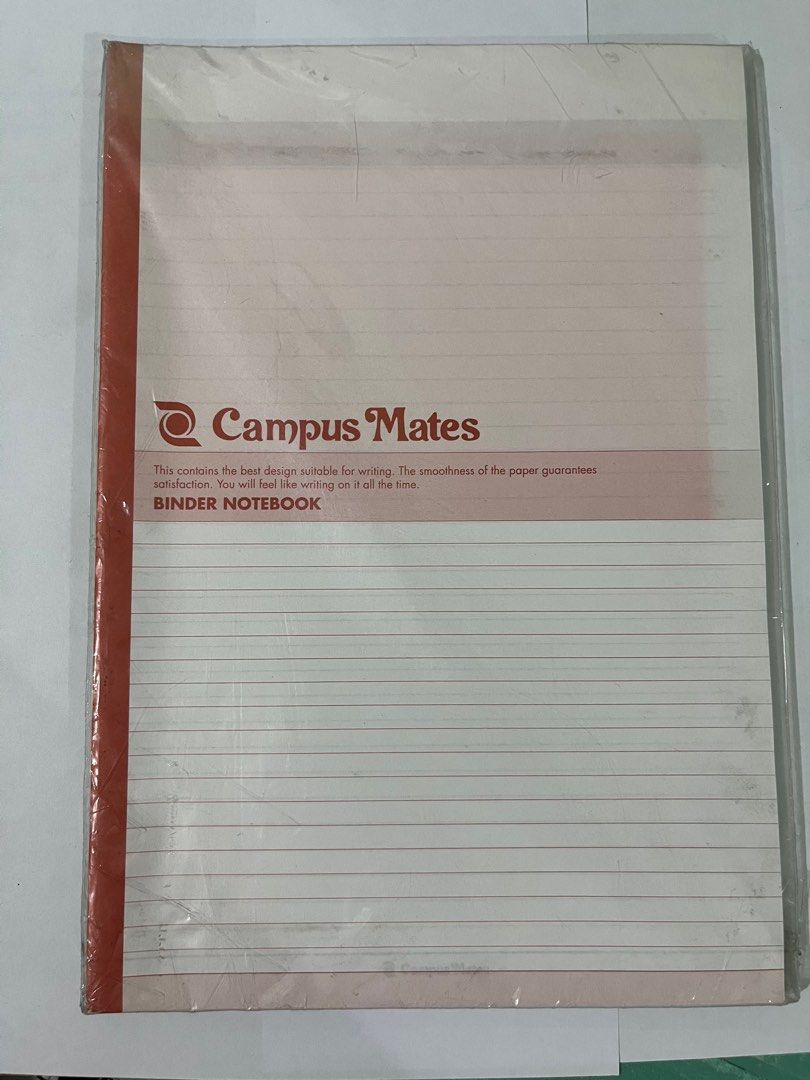 3 sets of Campus Mates Refill Rf193 (Category: Stationery & School Supplies) located in Manila. Submitted by decluttify (Listing ID 1295951405, Image 1). Description: FOR SALE Original Campus Mates Refill Rf193 Suitable For All Campus Mates Medium-Sized Binder Notebooks (10” X 7”) Notebook with lines Perfect for school, studying, journaling, diary, reflection, planner, sketches, writing, drawing, etc #productivity.