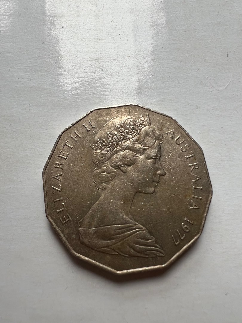 澳洲硬幣50分1977年, 興趣及遊戲, 收藏品及紀念品, 錢幣- Carousell