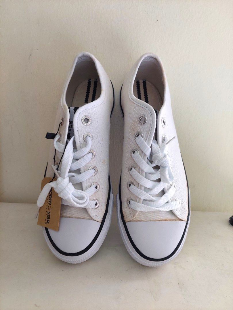 North Star white school shoes