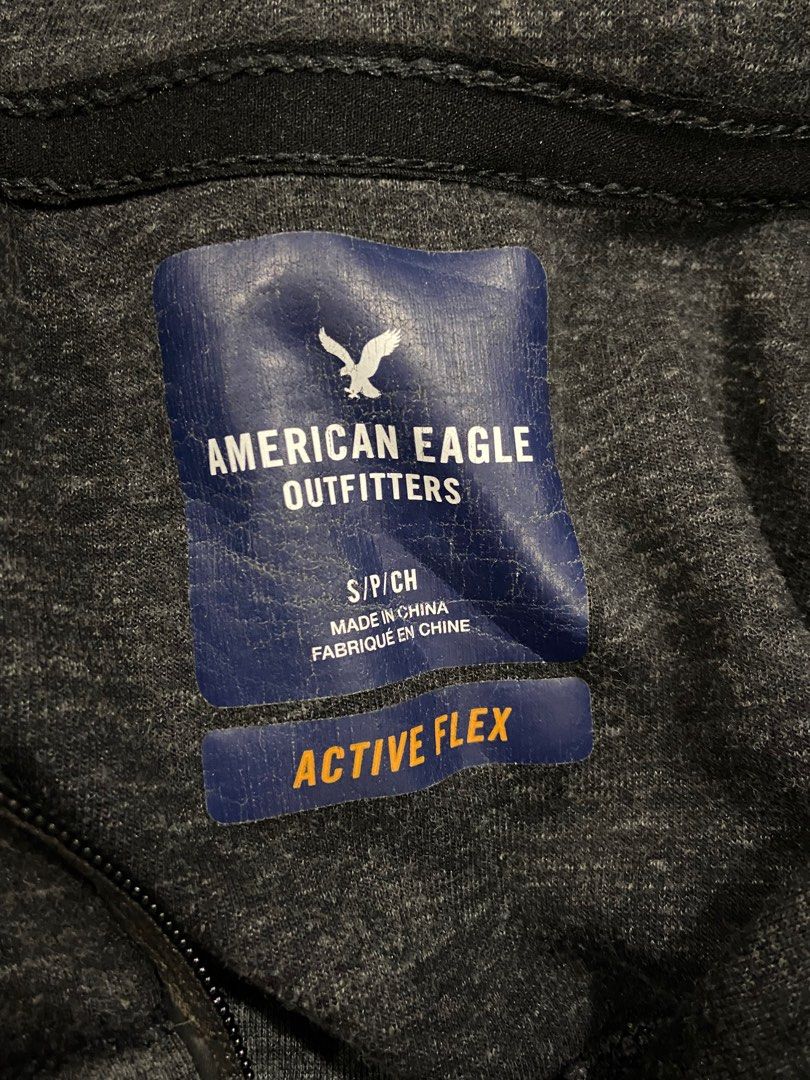 American Eagle Active Flex grey sports jacket (Category: Activewear) located in Marikina City. Submitted by banky_bodega (Listing ID 1295876705, Image 2). Description: DM for more details! .