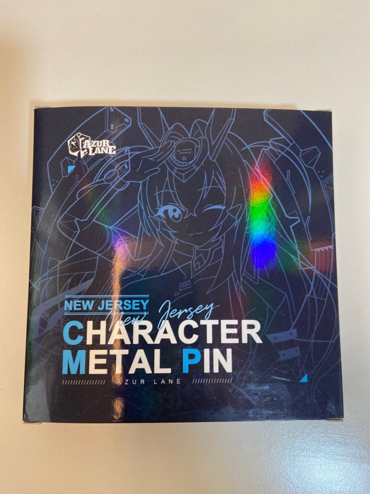Azur Lane New Jersey Character Metal Pin By Yostar, Hobbies & Toys