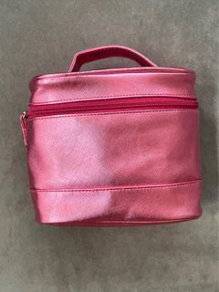 BNEW  Vitress Metallic Pink Makeup Bag / Organizer