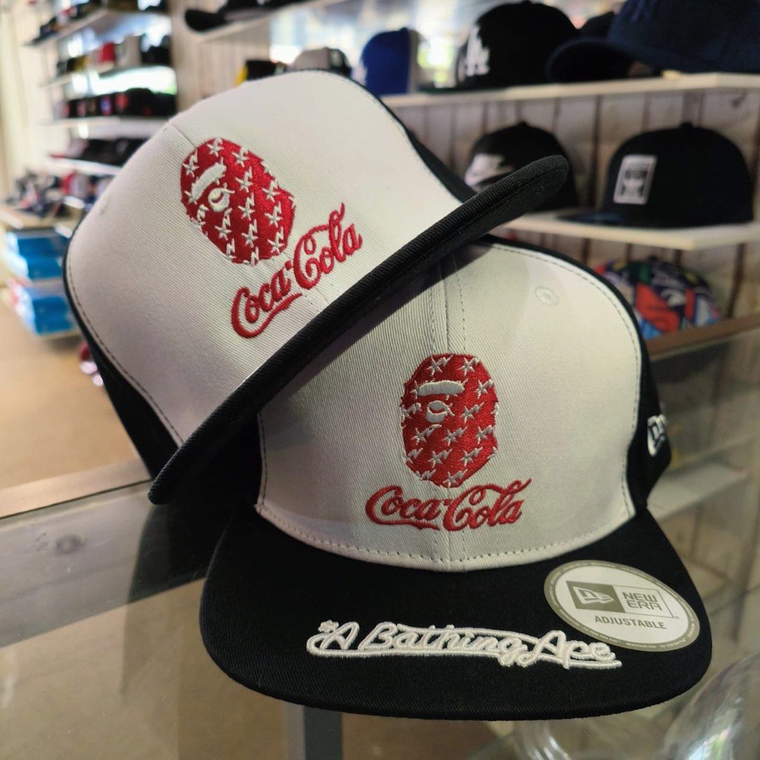 Cap Bape X Cola BAPE X Coca-Cola Color Camo Snap Back Cap Black