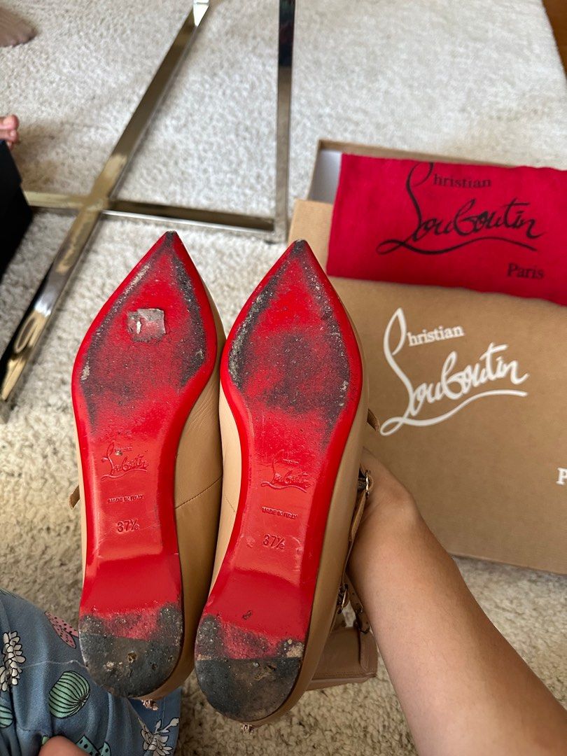 CHRISTIAN LOUBOUTIN (Category: Flats & Sandals) located in San Pablo. Submitted by mariyaaaaaahhhhhh (Listing ID 1295888681, Image 2). Description: Christian Loubutin Paris Toerless Muse flat kid Size37.5 but fits up to 8.