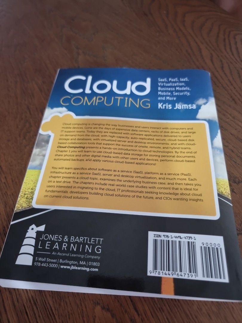 Cloud Computing Book (Category: Textbooks) located in Singapore. Submitted by bravesoul (Listing ID 1295906554, Image 2). Description: As good as new. Please PM if you're keen. Thank you..