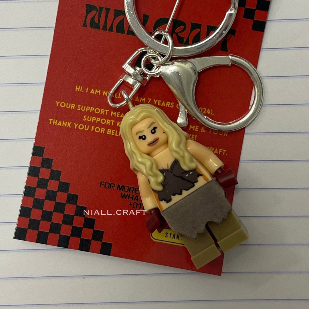 Daenerys Game of Thrones Lego Keychain