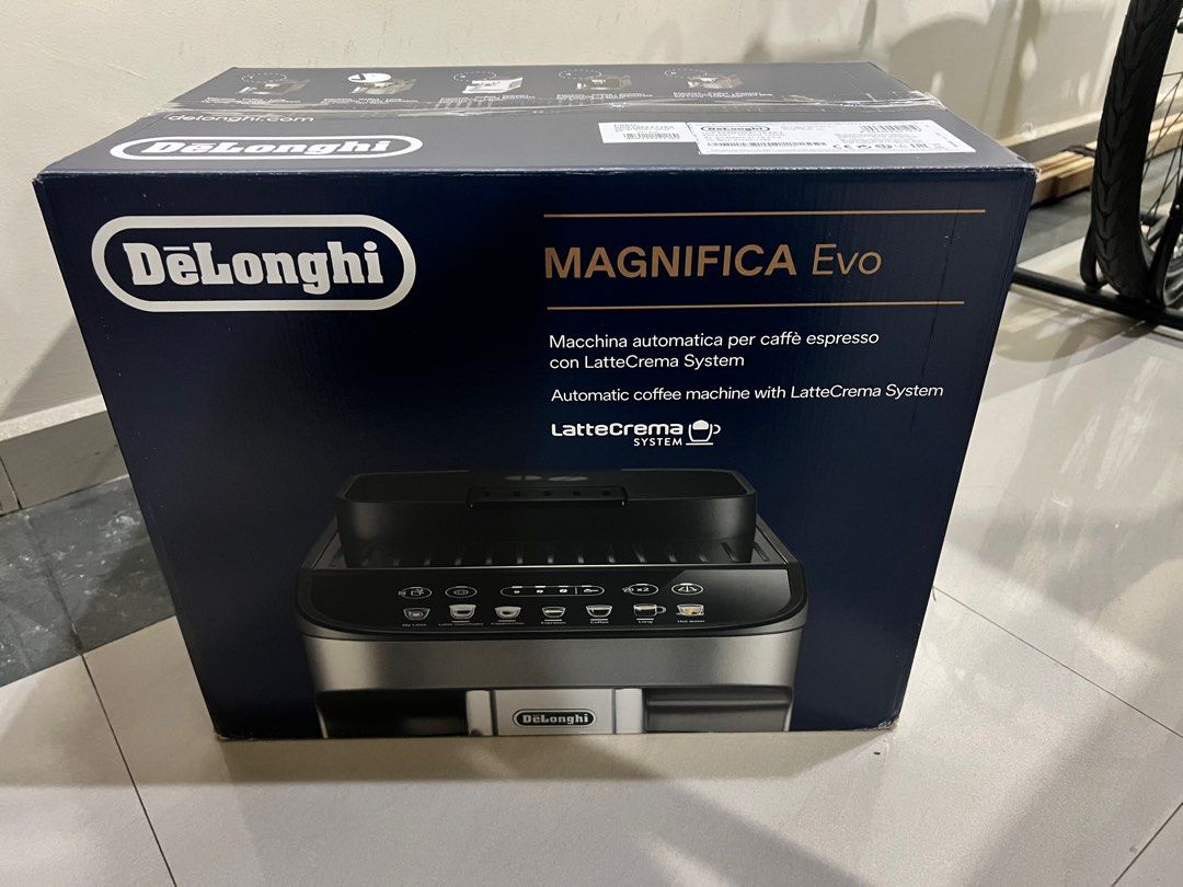 DELONGHI MAGNIFICA EVO TITANIUM BLACK FULLY AUTOMATIC COFFEE MACHINE