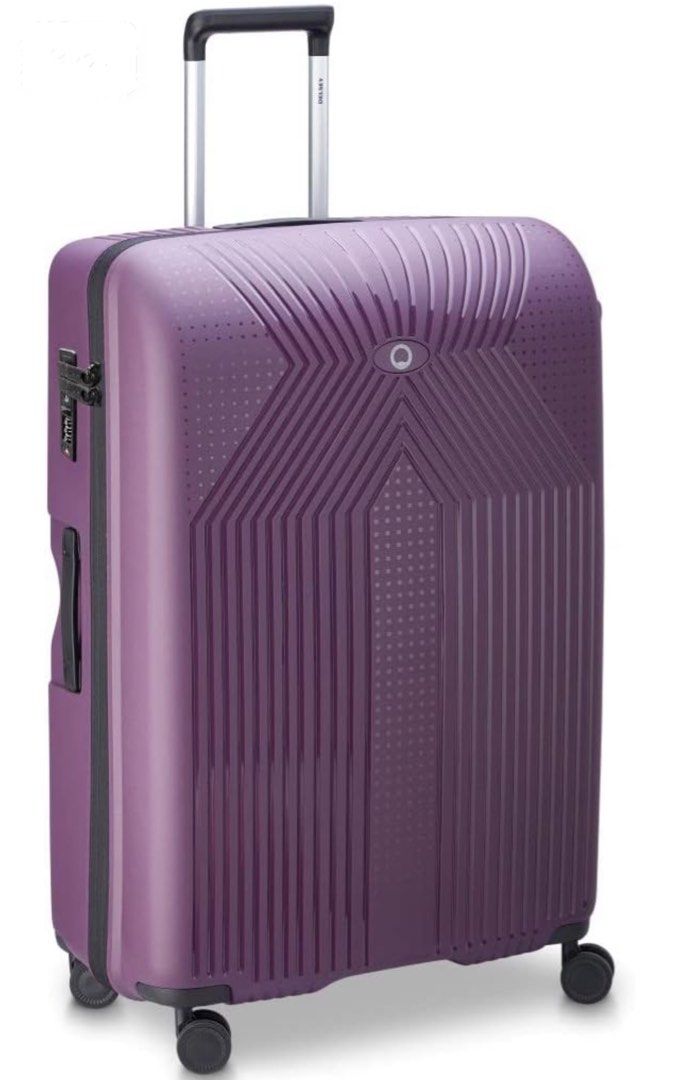 Delsey Ordener Medium Luggage (Violet) (Category: Luggage) located in Manila. Submitted by elliefinds (Listing ID 1295972924, Image 3). Description: SRP ₱18,990 Our price ₱11,000 Brand new, guaranteed authentic with warranty card • Brand: Delsey • Wheel Type: Spinner • Lock type: Combination Lock • Strap type: Stretchable.