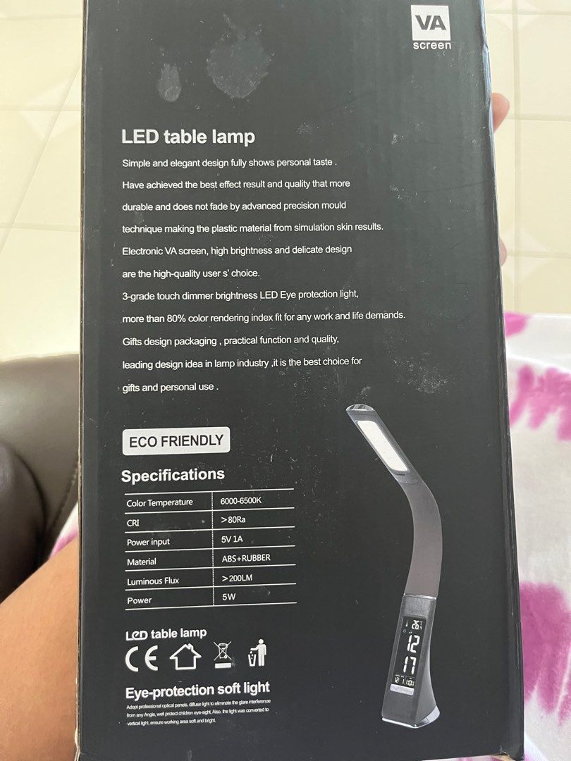 Desk lamp (Category: Other Gadgets) located in Singapore. Submitted by vikramdevsudha (Listing ID 1295901310, Image 2). Description: Just opened but never used . .