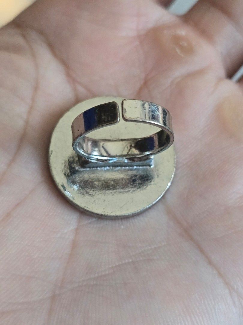 Dior Button Ring (Category: Luxury Accessories) located in Pasig City. Submitted by kimjayson (Listing ID 1295879459, Image 3). Description: Vintage Rare Dior Button Ring size - Adjustable back meet up - Tiendesitas / SM Center Pasig Delivery - Lalamove/Grab payment - Gcash/BPI ( Payment upon picking up and verifying with your rider that the item is correct and as posted..