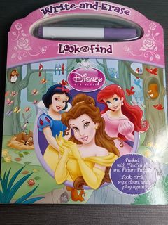 Disney Princess Write-and-Erase Look and Find Board Book