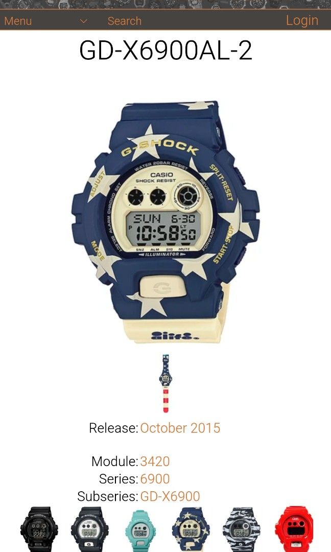 G shock alife original top