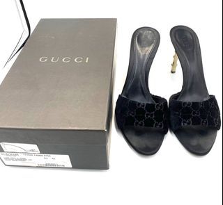 Gucci Black Bamboo Heels
