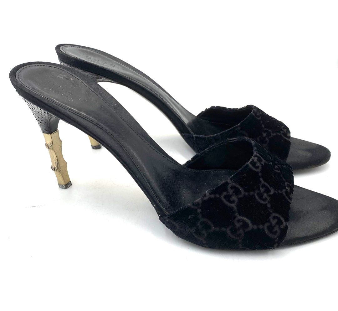Gucci Black Bamboo Heels