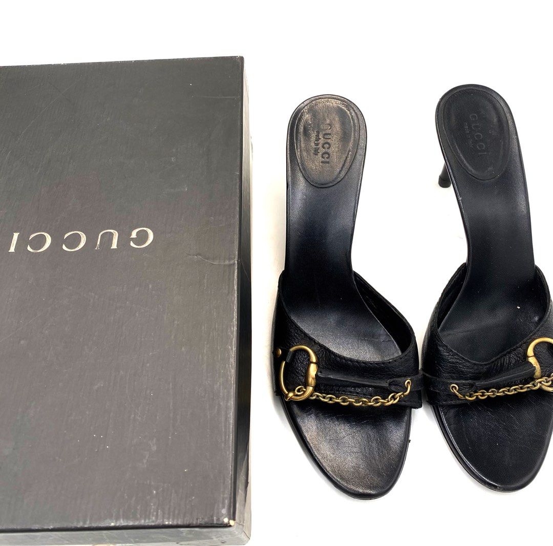 Gucci black heels sales