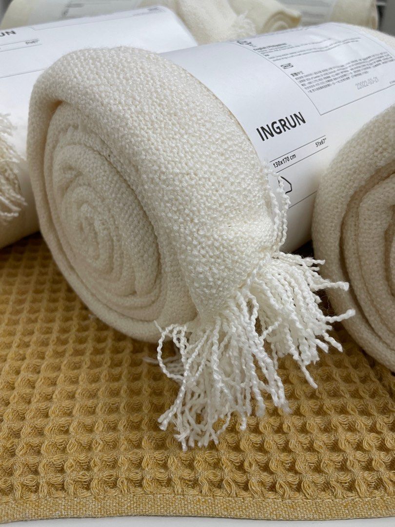 RAYA EID IKEA Ingrun Throw Blanket, Furniture & Home Living, Home Decor