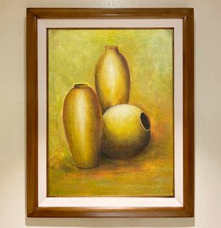 JARS 29 x 23 inches OIL ON CANVAS Painting with Wood Frame, Ready to Hang
