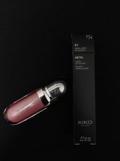 Kiko Milano Metal Liquid Lip Color (01 Rosy Nude)