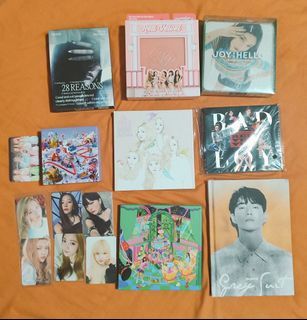 Kpop Unsealed Album Set with Photocards  ( Exo Suho , Red velvet , Joy , Seulgi )