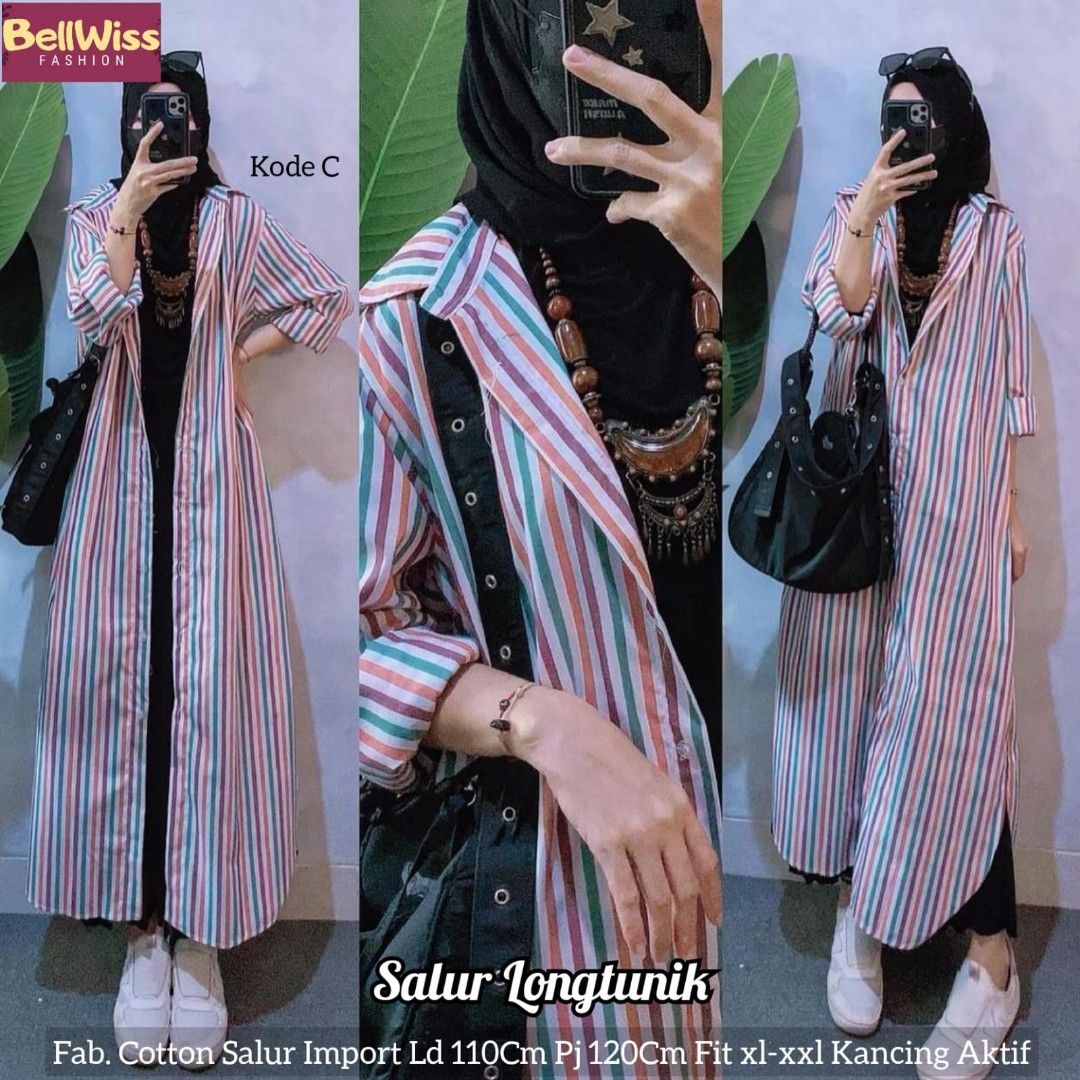 Baju long cardi online