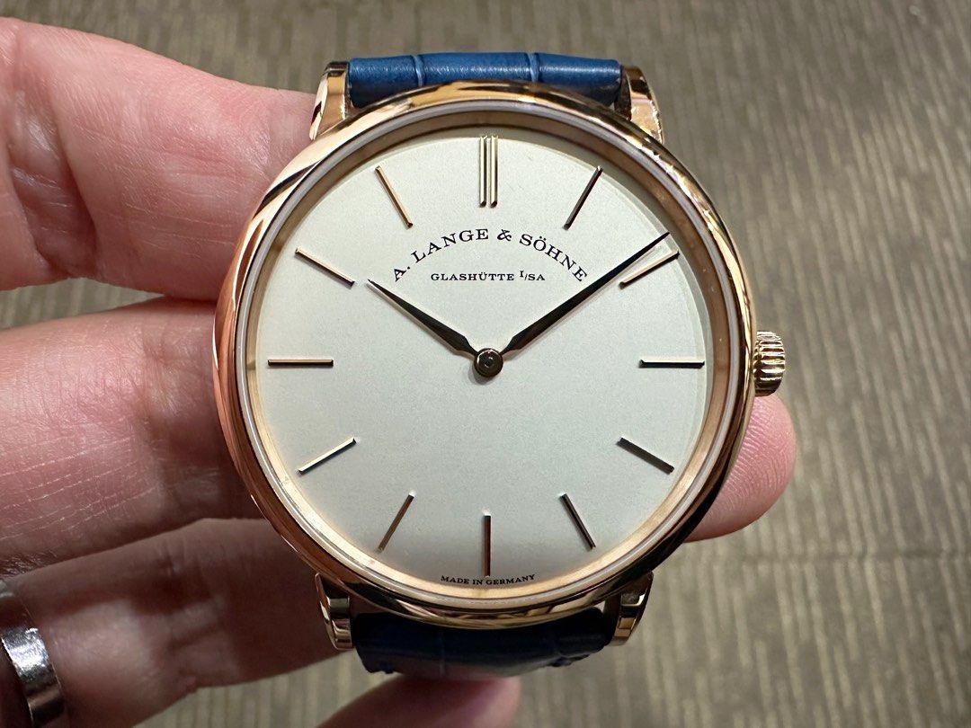 Like New Sep 22 Local A. Lange Sohne ALS Saxonia Thin 18k Rose Gold 201.033 Luxury Watches on Carousell