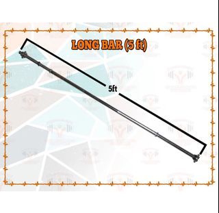 Long Barbell Bar with FREE 2 Barbell Clamps